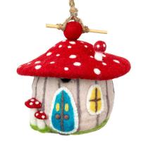 Forest Mushroom Bird House-DZI484092